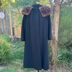 Vintage Serrano by Worumbo Wool Cape Swing Coat
